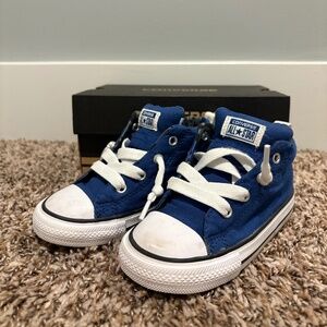 Converse Toddler High Top Blue Sneakers